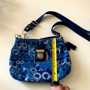 Coach navy blue small crossbody
